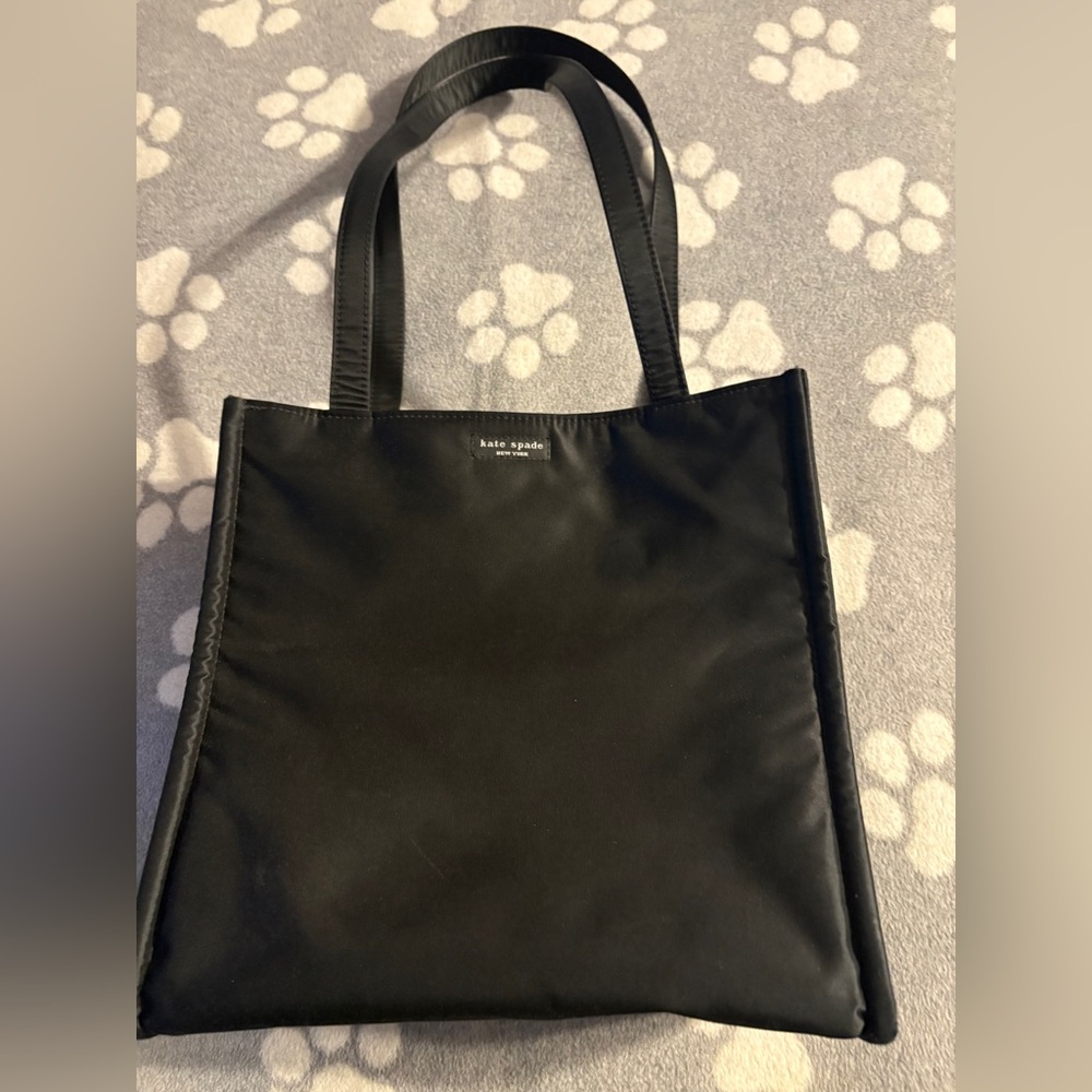 Vintage Kate Spade New York Black Vertical Nylon Tote Bag – Excellent Condition